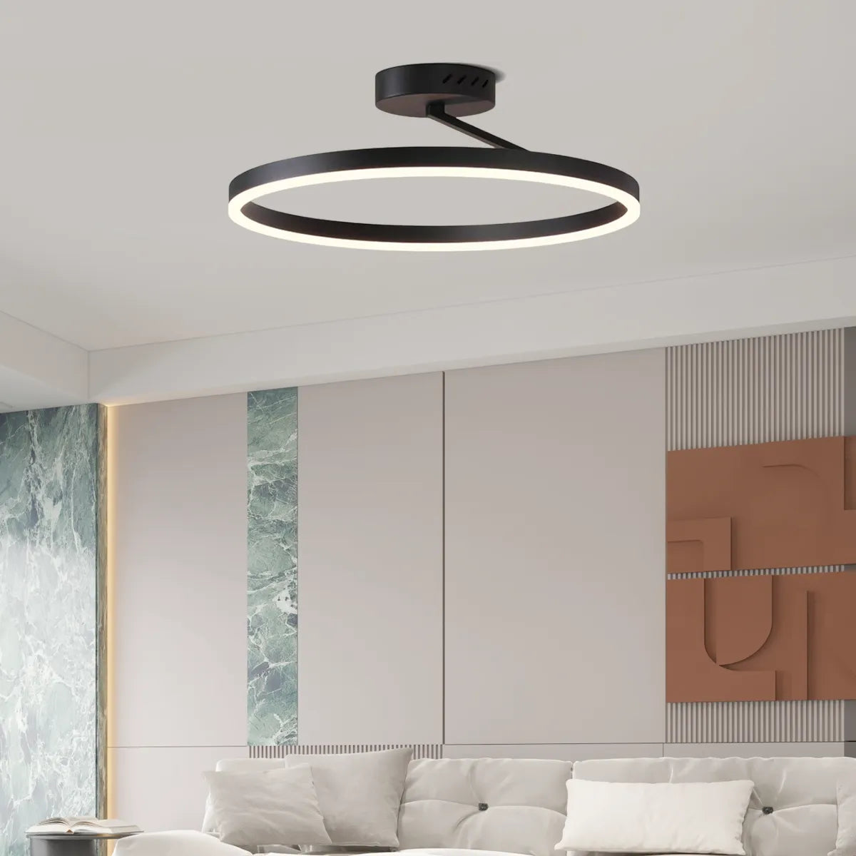 Modern Circular Flush Mount Ceiling Light